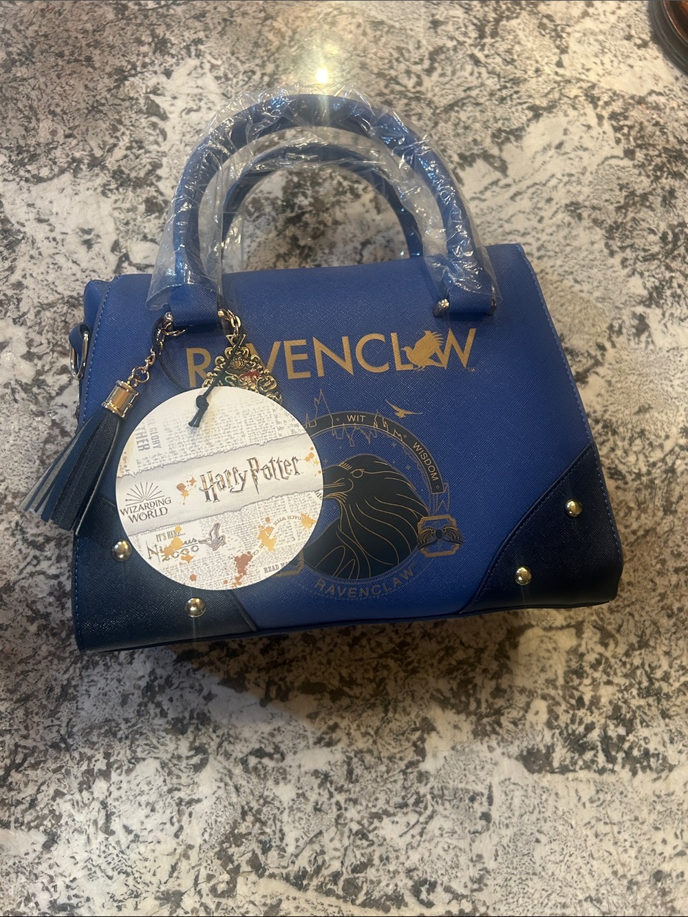 Warner Bros. Harry Potter Ravenclaw Blue Satchel Handbag